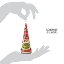 Load image into Gallery viewer, Grinch Naughty/Nice Gnome Hanging Ornament