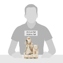 Load image into Gallery viewer, Wintertime Wonder White Woodland Santa with Bear