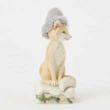 Load image into Gallery viewer, Foxy Festive Spirit Fox in Knitted Hat