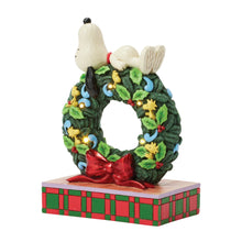Load image into Gallery viewer, Jim Shore Snoopy Sleeping on LED Wreath
