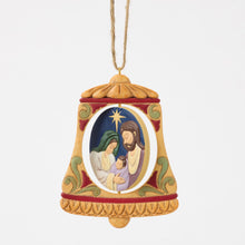 Load image into Gallery viewer, Rotating Holy Family in Bell Hanging Ornament