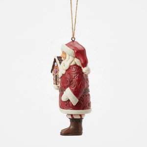 Gingerbread Santa Hanging Ornament