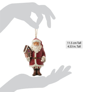 Gingerbread Santa Hanging Ornament