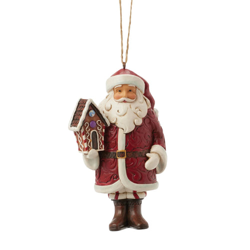 Gingerbread Santa Hanging Ornament