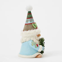 Load image into Gallery viewer, Wreathed in Holiday Joy Gnome with Wreath &amp; Fur Trimmed Hat