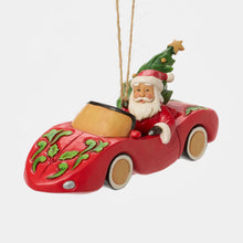 Load image into Gallery viewer, Santa in Sports Car Hanging Ornaments