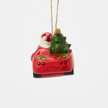 Load image into Gallery viewer, Santa in Sports Car Hanging Ornaments