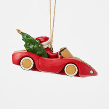 Load image into Gallery viewer, Santa in Sports Car Hanging Ornaments