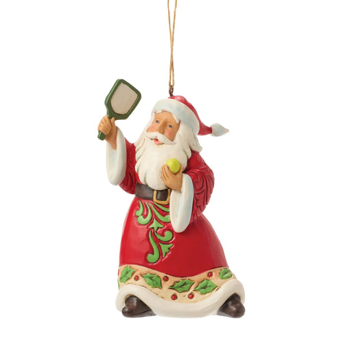 Pickleball Santa Hanging Ornament