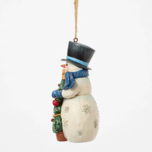 Load image into Gallery viewer, Snowman with Tree Hanging Ornament