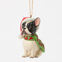 Load image into Gallery viewer, Christmas Dog Frenchie Hanging Ornament