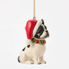 Load image into Gallery viewer, Christmas Dog Frenchie Hanging Ornament