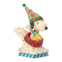 Load image into Gallery viewer, Snoopy Woodstock Dog Bowl Sled