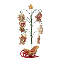 Load image into Gallery viewer, Gingerbread Tree with Cookie Hanging Ornaments