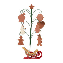 Load image into Gallery viewer, Gingerbread Tree with Cookie Hanging Ornaments