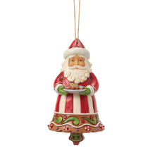Load image into Gallery viewer, Gingerbread Santa Bell Hanging Ornament