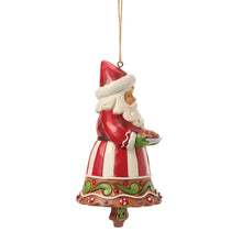 Load image into Gallery viewer, Gingerbread Santa Bell Hanging Ornament
