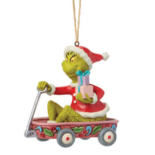 Load image into Gallery viewer, Grinch in Wagon Hanging Ornament