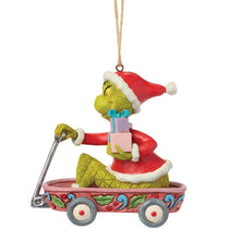 Load image into Gallery viewer, Grinch in Wagon Hanging Ornament