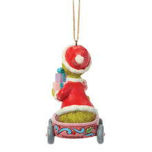 Load image into Gallery viewer, Grinch in Wagon Hanging Ornament