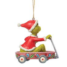 Load image into Gallery viewer, Grinch in Wagon Hanging Ornament