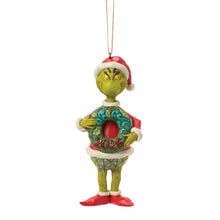 Load image into Gallery viewer, Grinch with Dated 2026 Wreath Hanging Ornament