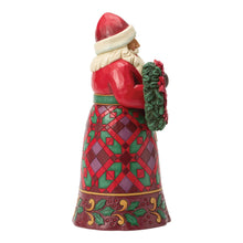 Load image into Gallery viewer, Santa with Wreath and Poinsettia