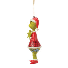 Load image into Gallery viewer, Grinch with Heart Hands Hanging Ornament