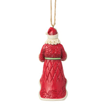 Load image into Gallery viewer, Santa Holding Wreath Hanging Ornament