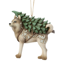 Load image into Gallery viewer, Woodland Husky with Tree Hanging Ornament