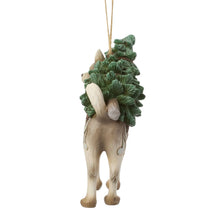 Load image into Gallery viewer, Woodland Husky with Tree Hanging Ornament
