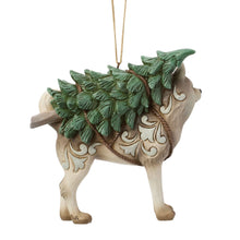 Load image into Gallery viewer, Woodland Husky with Tree Hanging Ornament