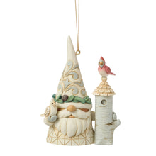Load image into Gallery viewer, Woodland Gnome with Birdhouse Hanging Ornament