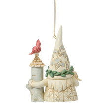 Load image into Gallery viewer, Woodland Gnome with Birdhouse Hanging Ornament