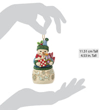 Load image into Gallery viewer, Snowman with Arms Full Hanging Ornament
