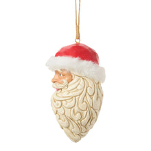 Load image into Gallery viewer, Large Santa Head Hanging Ornament