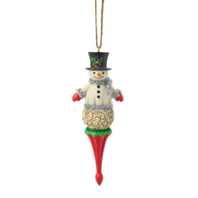 Load image into Gallery viewer, Snowman Finial Hanging Ornament