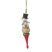 Load image into Gallery viewer, Snowman Finial Hanging Ornament