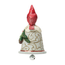 Load image into Gallery viewer, Cardinal Perched on Bell Mini Ornament