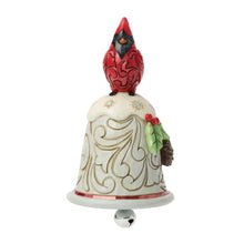 Load image into Gallery viewer, Cardinal Perched on Bell Mini Ornament
