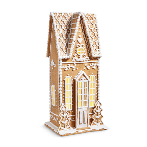 Traditional Lighted Gingerbread House - 60cm