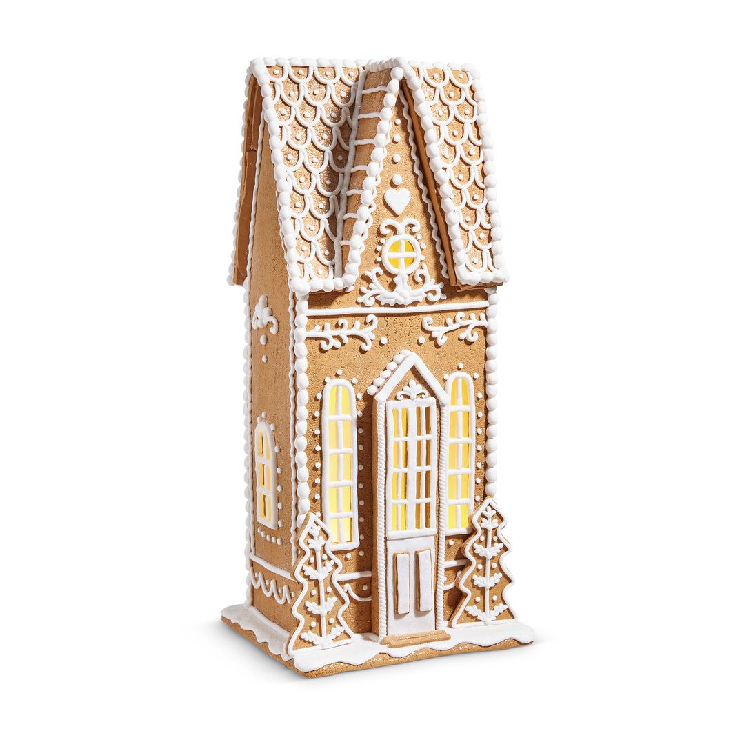 Traditional Lighted Gingerbread House - 60cm