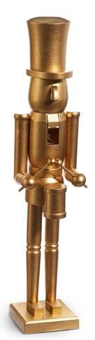 61 CM MATTE GOLD NUTCRACKER DRUMMER