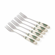 Load image into Gallery viewer, Spode Christmas Tree Set of 6 Pastry Forks