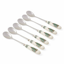 Load image into Gallery viewer, Spode Christmas Tree Set of 6 Tea Spoons