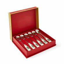 Load image into Gallery viewer, Spode Christmas Tree Set of 6 Tea Spoons