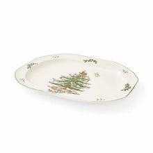 Load image into Gallery viewer, Spode Christmas Tree Sculpted Oval Platter