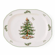 Load image into Gallery viewer, Spode Christmas Tree Sculpted Oval Platter