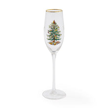 Load image into Gallery viewer, Spode Christmas Tree Set of 4 Champagne Flutes
