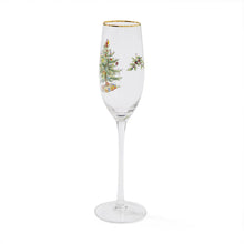 Load image into Gallery viewer, Spode Christmas Tree Set of 4 Champagne Flutes